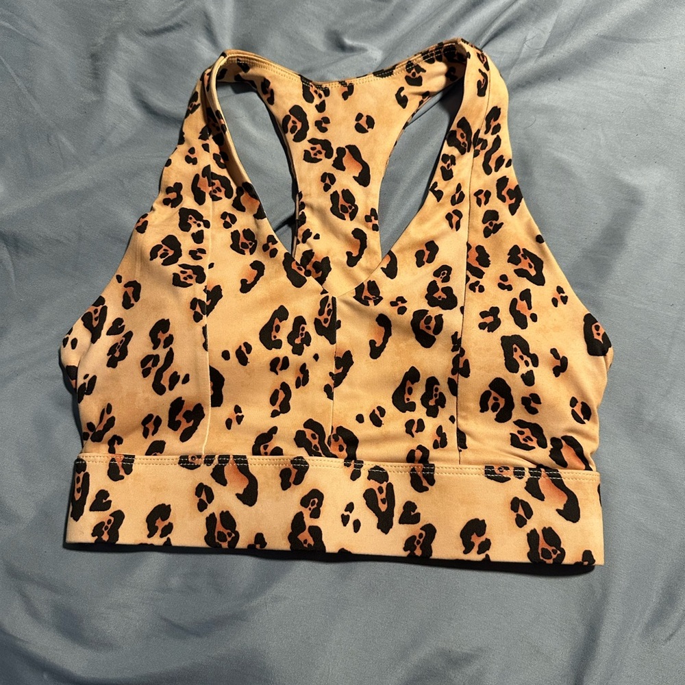 Leopard Print Sports Bra Fabletics